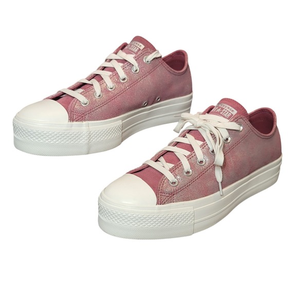 Converse Chuck Taylor All Star Lift Ox Mauve Platform Sneakers Women's Shoes - Picture 2 of 11